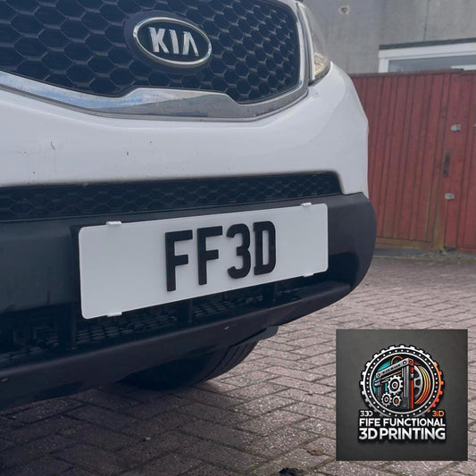 FRONT and BACK Universal Number Plate Holder Push and Clip 2 sets (4 mounts)