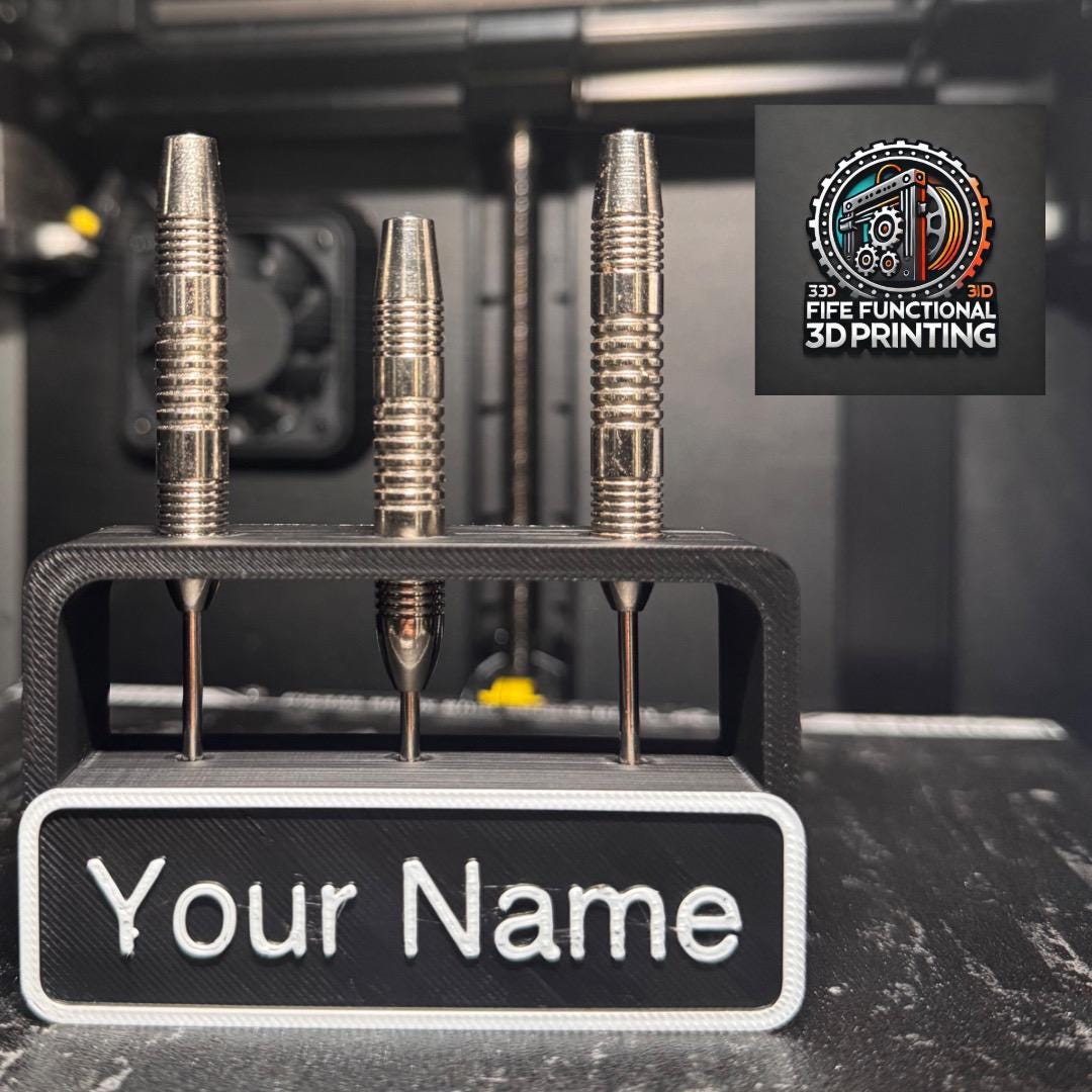 3 Dart Holder Custom Stand Mount Personalised With Your Name