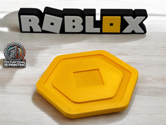 Roblox Robux Drinks Coaster – Gamer Gift | Fun Gaming Decor | Perfect for Roblox Fans! - pack of 2